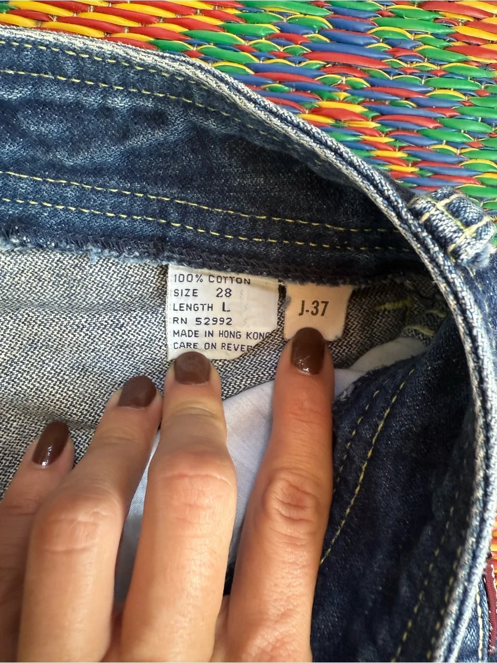 Jordache Vintage High-Rise Dark Blue Straight Leg Women's Jeans Size 2/4